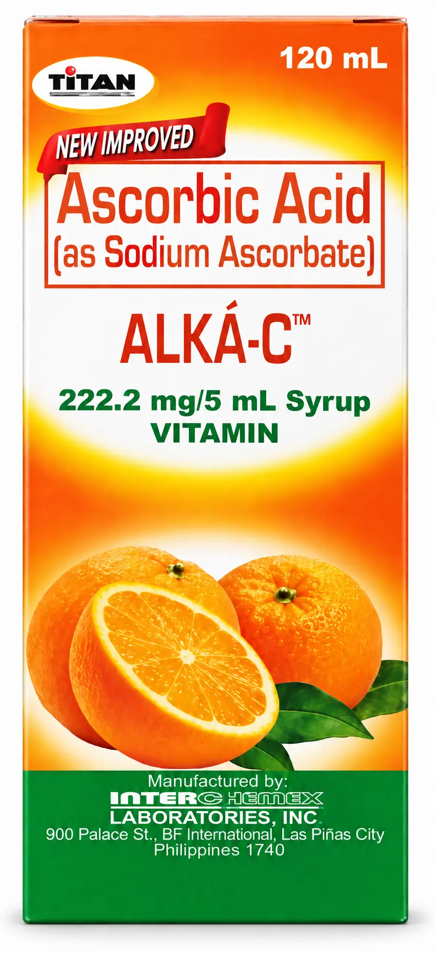 ALKÁ-C Syrup packaging