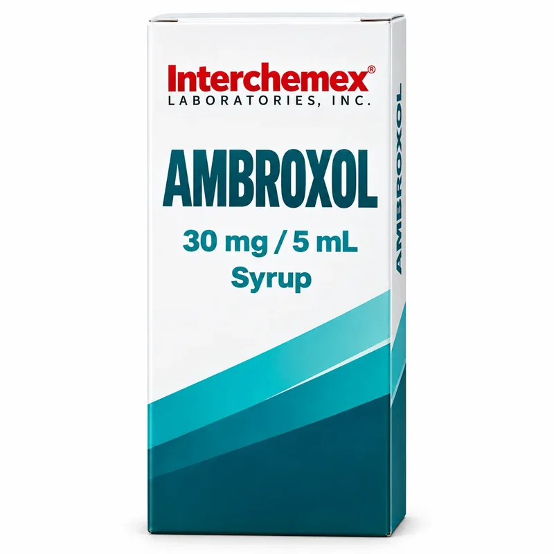 Proposed packaging design for Ambroxol, syrup