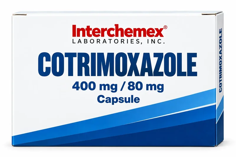 Proposed packaging design for Cotrimoxazole, capsule