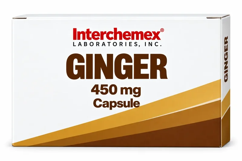 Proposed packaging design for Ginger, capsule