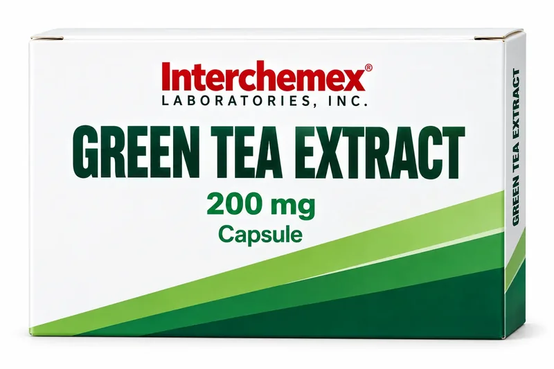 Proposed packaging design for Green Tea Extract, capsule
