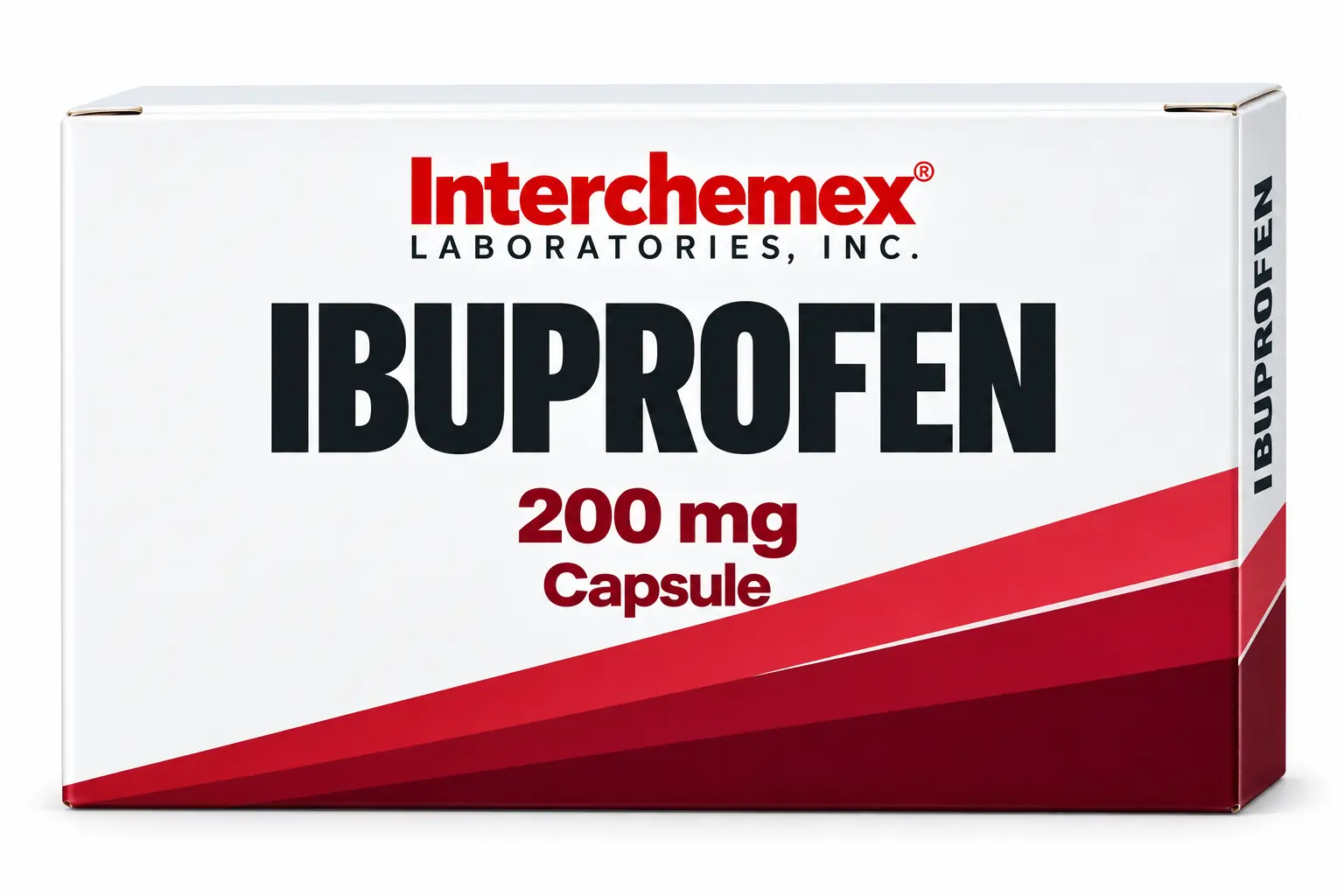 Proposed packaging design for Ibuprofen, capsule
