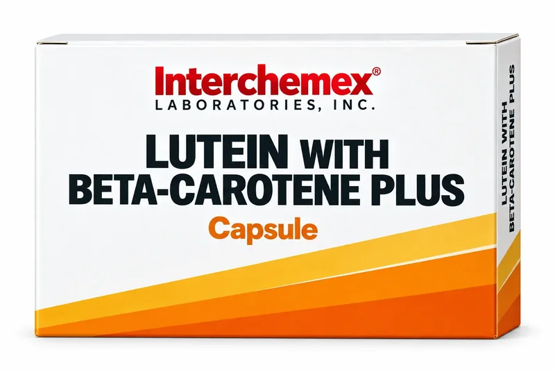 Proposed packaging design for Lutein with Beta-carotene Plus, capsule