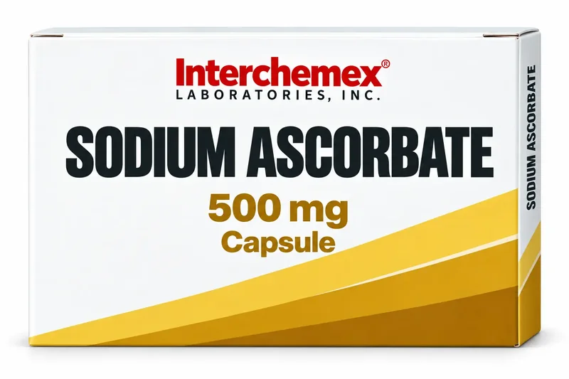 Proposed packaging design for Sodium Ascorbate, capsule