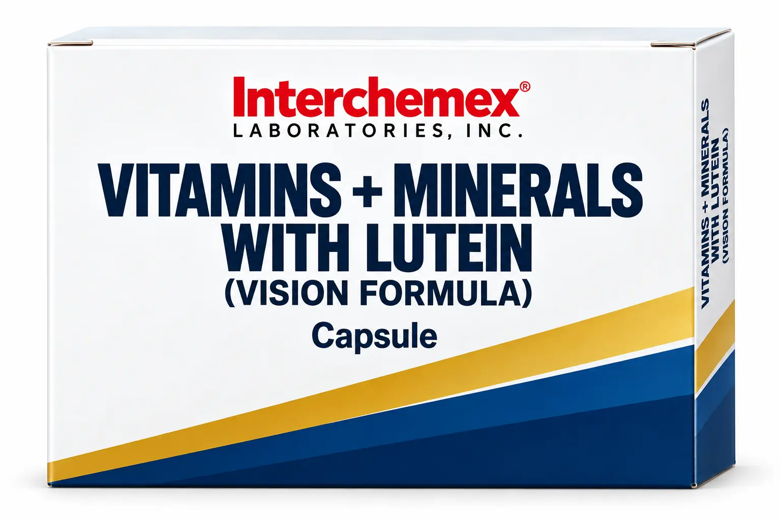 Proposed packaging design for Vitamins + Minerals with Lutein (Vision Formula), capsule
